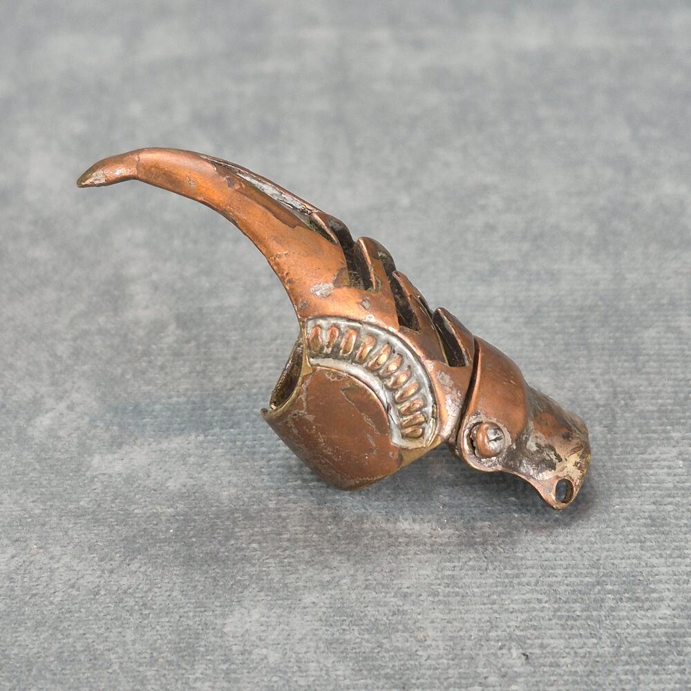 Medieval Steampunk Copper Talon Claw Ring Size 7 Adjustable - Picture 2 of 6